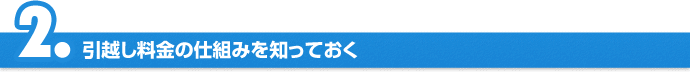 2.引越し料金の仕組みを知っておく